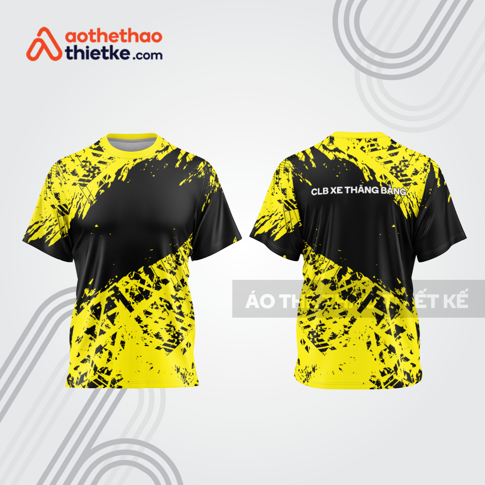 Mẫu thiết kế trang phục áo cổ tròn đua xe thăng bằng đẹp tba436