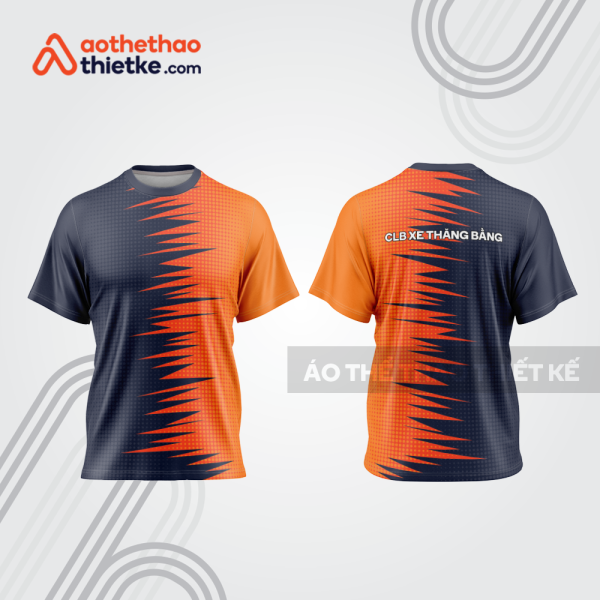 Mẫu thiết kế trang phục áo cổ tròn đua xe thăng bằng đẹp tba439