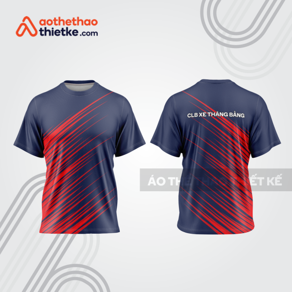 Mẫu thiết kế trang phục áo cổ tròn đua xe thăng bằng đẹp tba440