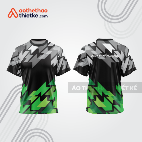 Mẫu thiết kế trang phục áo cổ tròn đua xe thăng bằng đẹp tba442