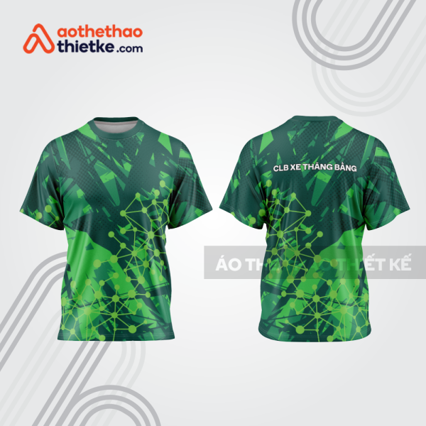 Mẫu thiết kế trang phục áo cổ tròn đua xe thăng bằng đẹp tba446