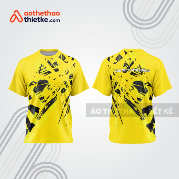 Mẫu thiết kế trang phục áo cổ tròn đua xe thăng bằng đẹp tba447