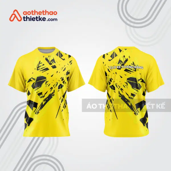 Mẫu thiết kế trang phục áo cổ tròn đua xe thăng bằng đẹp tba447