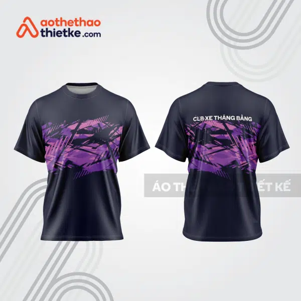 Mẫu thiết kế trang phục áo cổ tròn đua xe thăng bằng đẹp tba448