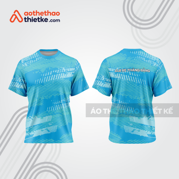 Mẫu thiết kế trang phục áo cổ tròn đua xe thăng bằng đẹp tba449