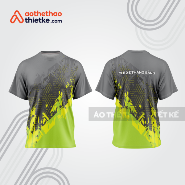 Mẫu thiết kế trang phục áo cổ tròn đua xe thăng bằng đẹp tba451