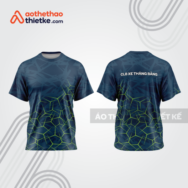 Mẫu thiết kế trang phục áo cổ tròn đua xe thăng bằng đẹp tba452