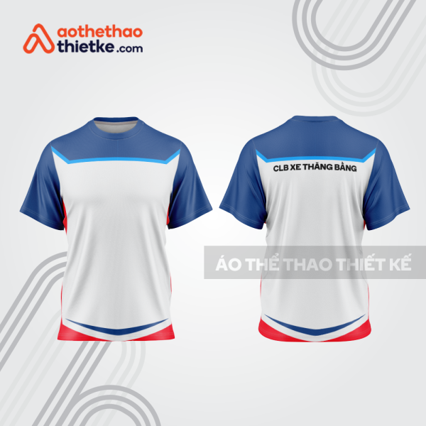 Mẫu thiết kế trang phục áo cổ tròn đua xe thăng bằng đẹp tba453