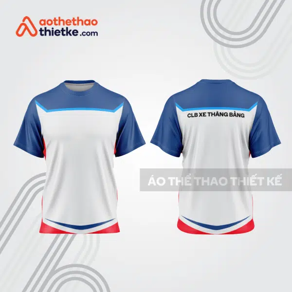 Mẫu thiết kế trang phục áo cổ tròn đua xe thăng bằng đẹp tba453