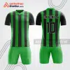 Mẫu quần áo bóng đá BDA1 xanh đen sọc dọc