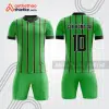 Bộ quần áo bóng đá xanh lá sọc dọc mẫu bda2