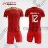 Bộ quần áo bóng đá đỏ vàng bdb282