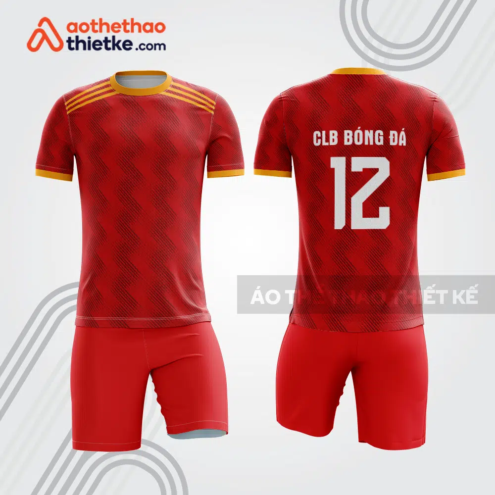Bộ quần áo bóng đá đỏ vàng bdb282