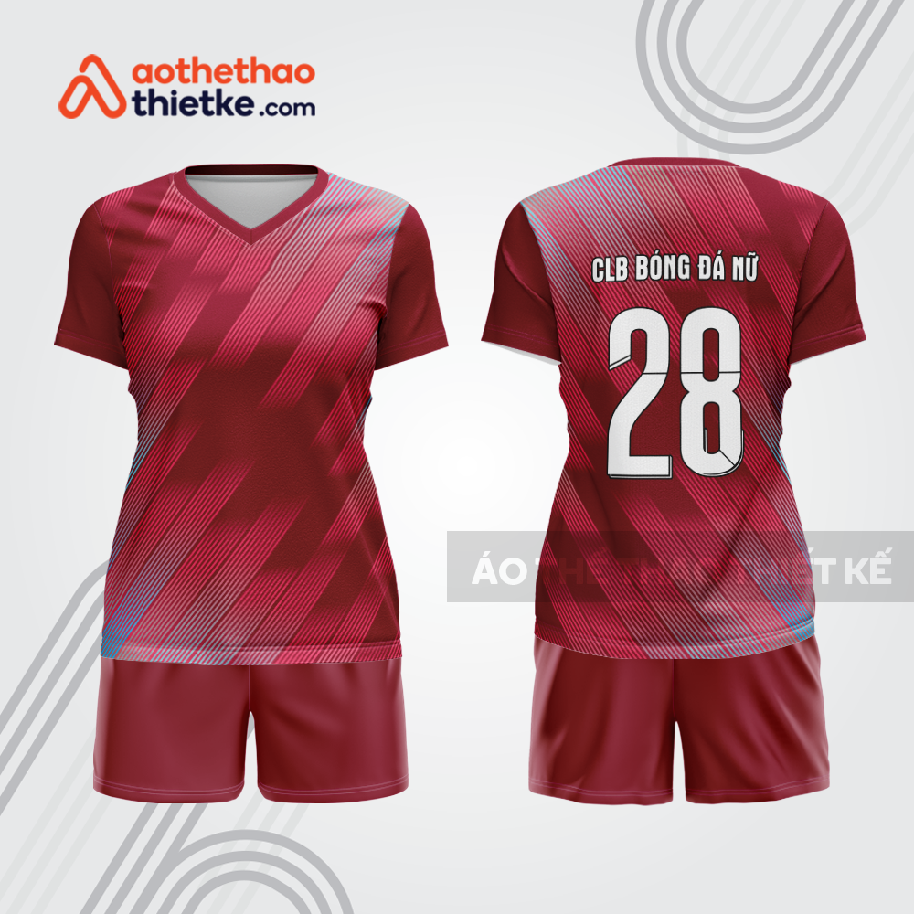 Mẫu thiết kế đồng phục đá bóng nữ đẹp bdc220