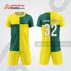 Bộ quần áo bóng đá trẻ em màu vàng xanh bdd21