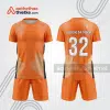 Bộ quần áo bóng đá trẻ em màu cam bdd8