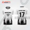 Mẫu thiết kế áo t-shirt warm up bóng rổ đẹp brb10