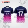 Mẫu thiết kế áo t-shirt khởi động bóng rổ đẹp brb71