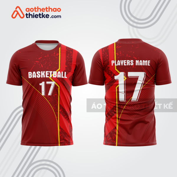 Mẫu thiết kế áo t-shirt khởi động bóng rổ đẹp brb77