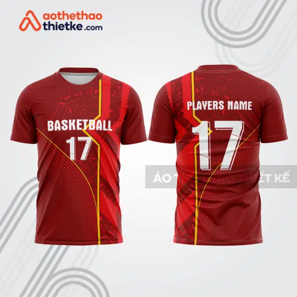 Mẫu thiết kế áo t-shirt khởi động bóng rổ đẹp brb77