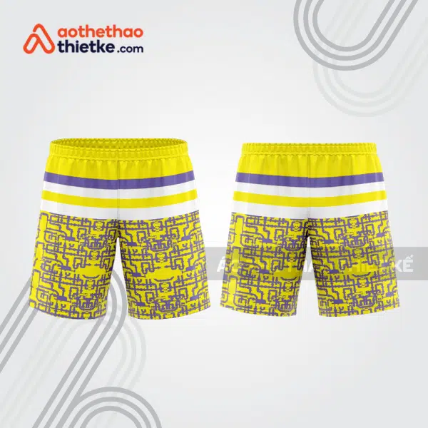 Mẫu thiết kế quần short đồng phục thể thao nam nữ đẹp sh382