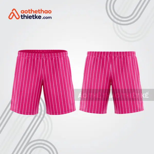 Mẫu thiết kế quần short đồng phục thể thao nam nữ đẹp sh383
