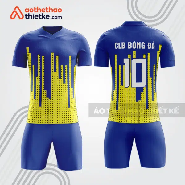 Bộ quần áo bóng đá xanh vàng BDE11