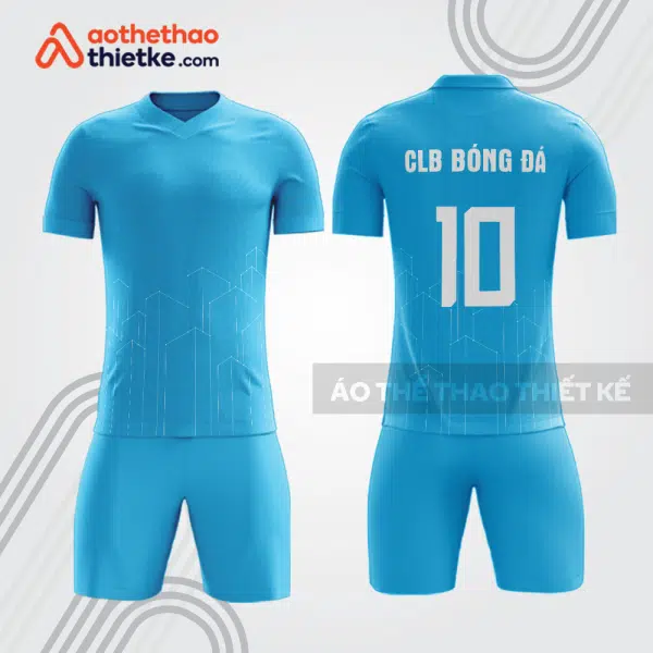Mẫu quần áo bóng đá doanh nghiệp nhà đất BDE46 màu xanh dương
