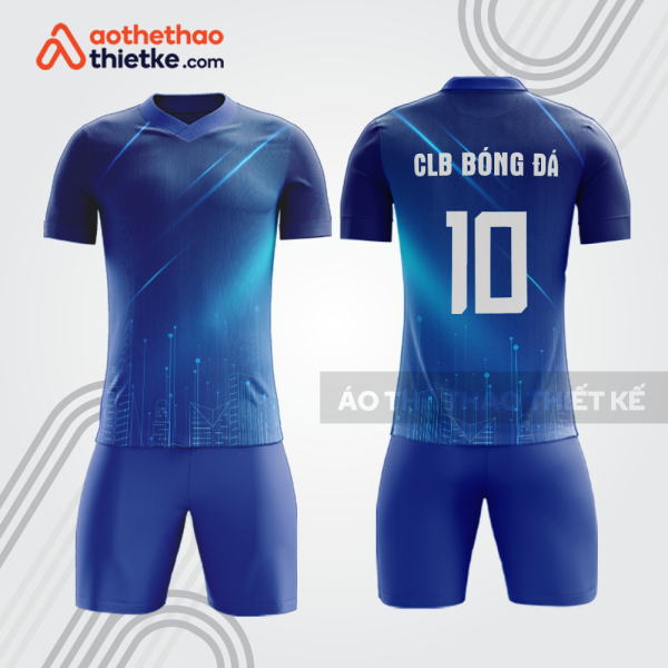 Bộ quần áo bóng đá doanh nghiệp nhà đất BDE48 màu xanh navy