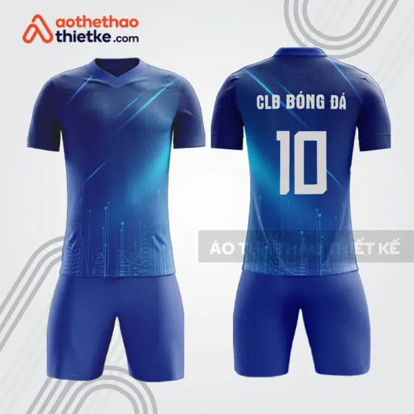 Bộ quần áo bóng đá doanh nghiệp nhà đất BDE48 màu xanh navy