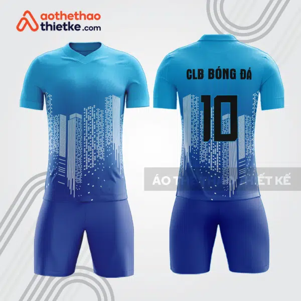 Bộ quần áo bóng đá doanh nghiệp xây dựng màu xanh bde63
