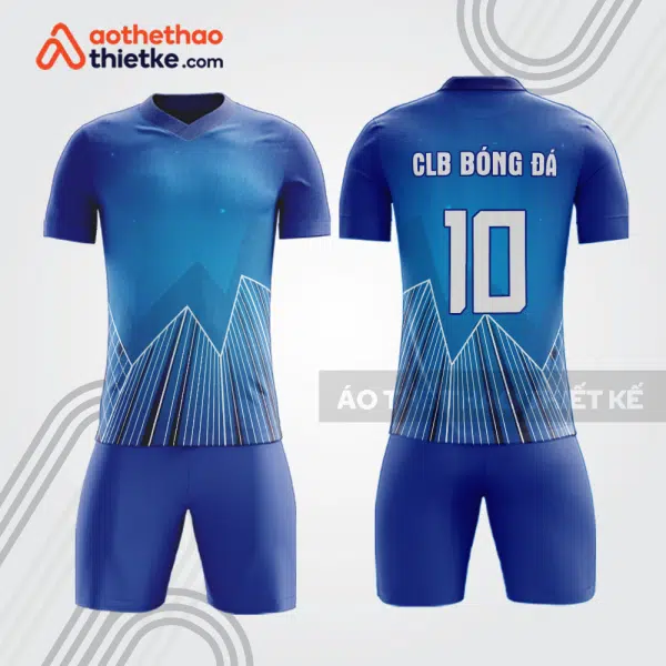 Bộ quần áo bóng đá doanh nghiệp xây dựng màu xanh BDE69