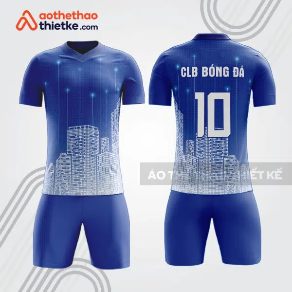 Bộ quần áo bóng đá cư dân tòa nhà màu xanh bde80
