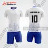 Bộ quần áo bóng đá trắng xanh họa tiết thành phố bde92