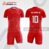 Bộ quần áo bóng đá doanh nghiệp địa ốc màu đỏ bde94