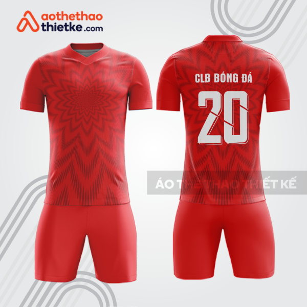 Bộ thể thao bóng đá màu đỏ bdb1007 gồm áo và quần short