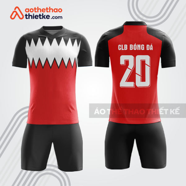 Bộ thể thao bóng đá đỏ đen bdb1017