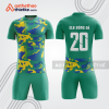 Bộ thể thao bóng đá xanh camo BDB1033 gồm áo và quần