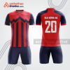Bộ bóng đá đỏ xanh navy BDB1042 cho câu lạc bộ