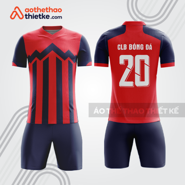Bộ bóng đá đỏ xanh navy BDB1042 cho câu lạc bộ
