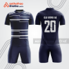 Bộ quần áo bóng đá bdb1043 màu xanh navy kẻ trắng