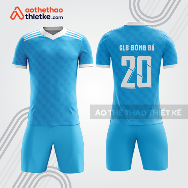Bộ thể thao bóng đá màu xanh thiên thanh bdb1051