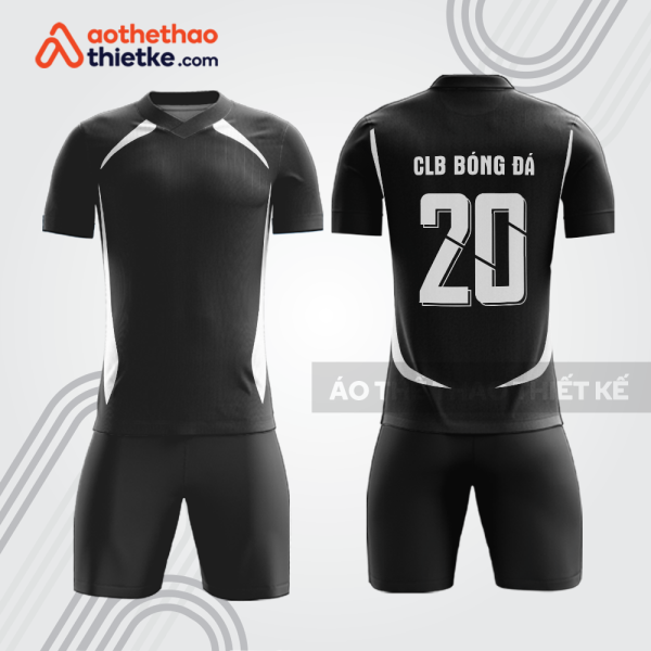 Bộ thể thao bóng đá màu đen phối trắng bdb1052