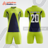 Bộ thể thao bóng đá xanh neon phối navy bdb1061