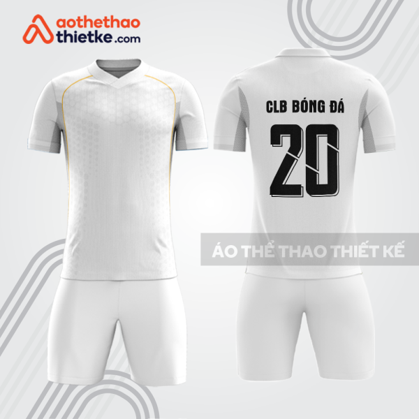 Bộ bóng đá trắng BDB1063 cho câu lạc bộ