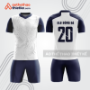 Bộ thể thao bóng đá bdb1082 trắng phối xanh navy