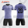 Bộ bóng đá tím lavender phối đen bdb1084