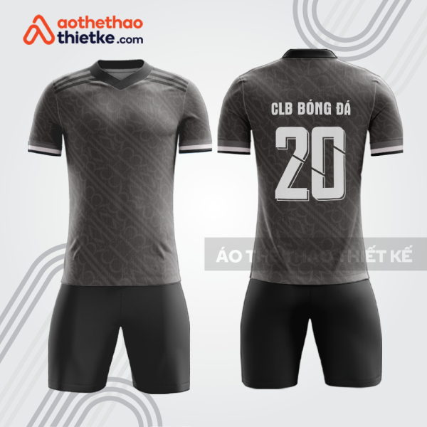 Bộ thể thao bóng đá bdb1085 màu xám đen