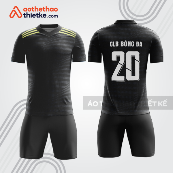 Bộ thể thao bóng đá màu đen bdb1087