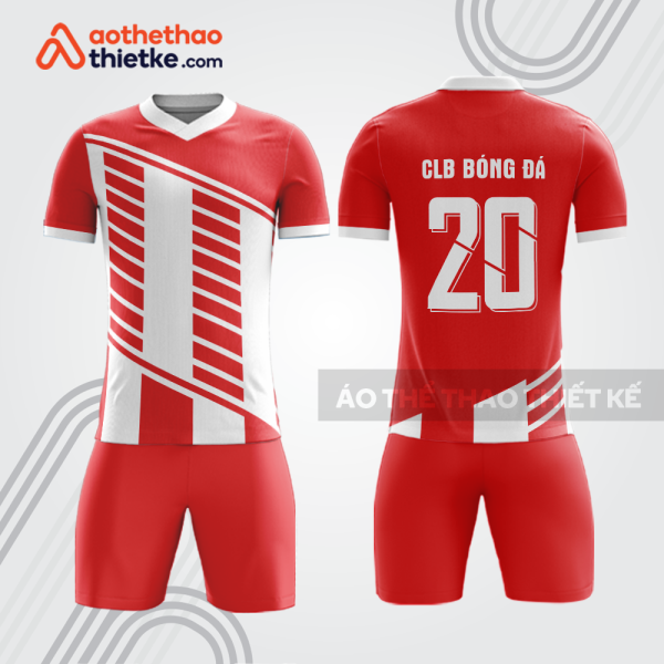 Bộ quần áo bóng đá đỏ trắng bdb1101